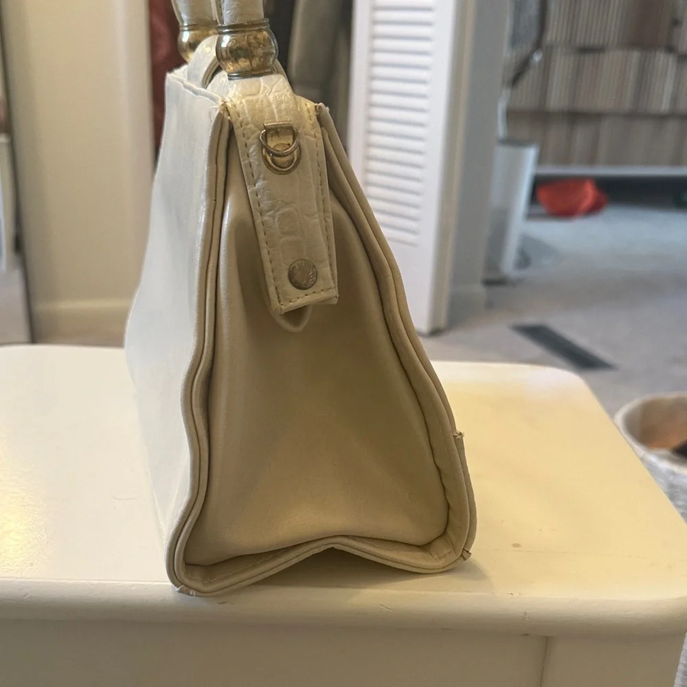 Dolce Vita Structured Cream Handbag